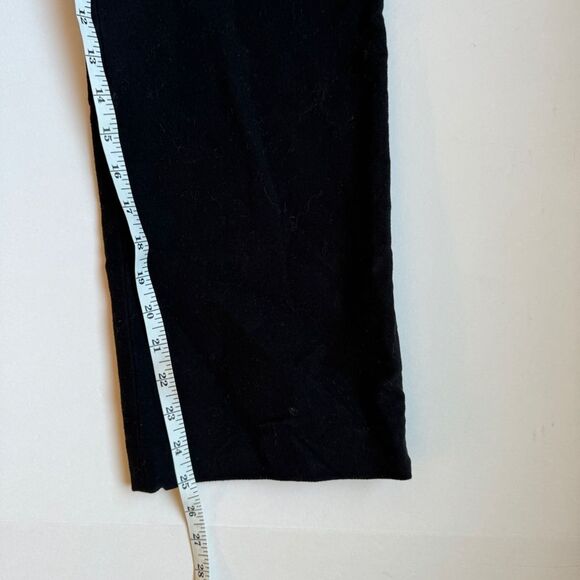 Theory Black Cropped Pant in Moleskin Twill Slacks Size 12 NWOT - Picture 8 of 9